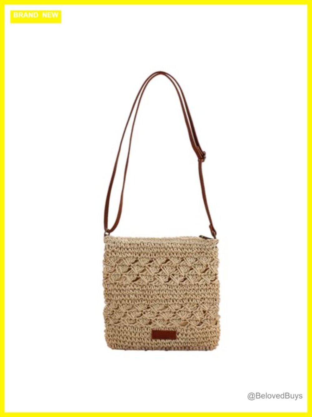 Small Straw Crossbody Bag for Women Beach Summer Vacation Purse